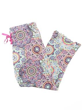 Cynthia Rowley Colorful Mandala Ruffle Hem Pajama Pants